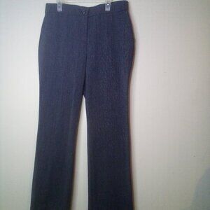 JM Collection Pants Women 6S 6 Short Straight Leg Small Check Pattern Black